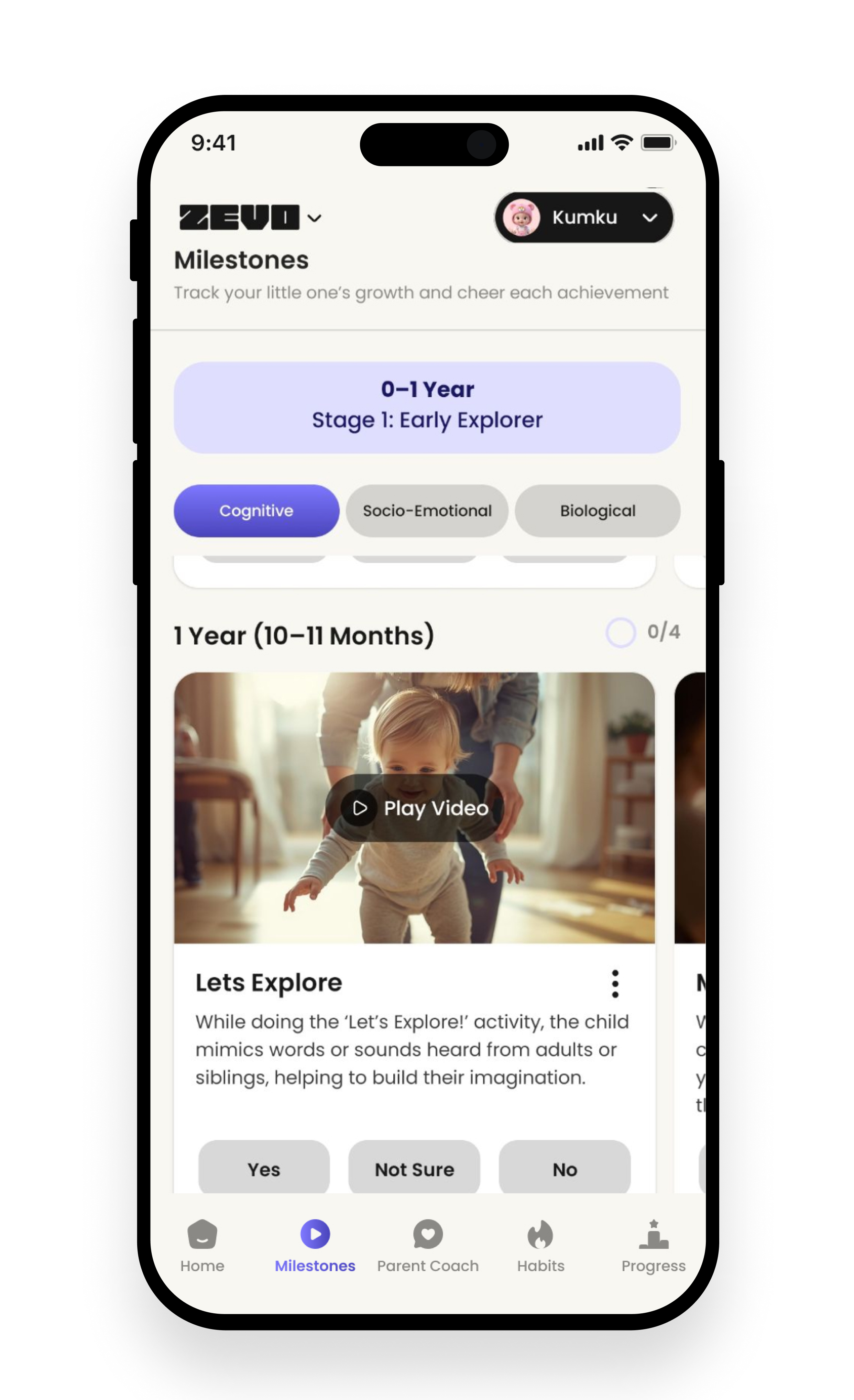 Zevo App - Activities